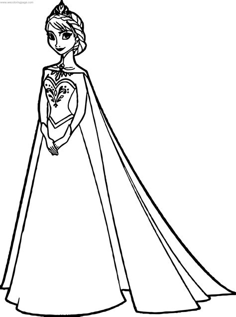Elsa Drawing Printable