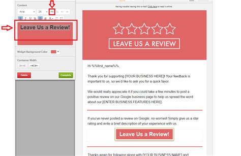 Email Review Template
