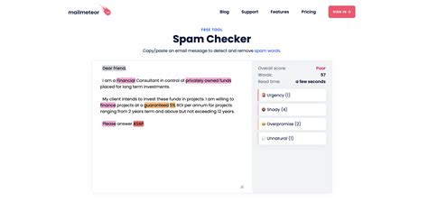 Email Template Spam Checker