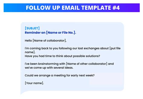 Email Templates For Follow Up