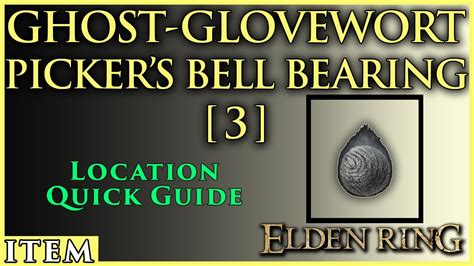 Embark on an Eerie Journey with the Ghost Glovewort Pickers Bell Bearing