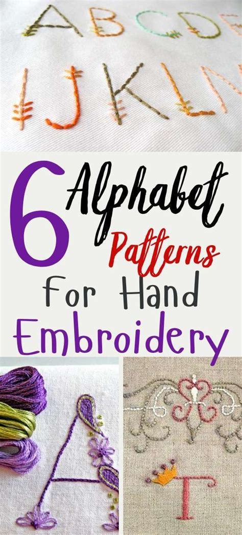 Embroidery Letters Template