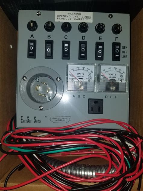 Emergen Manual Transfer Switch Model 6 5000