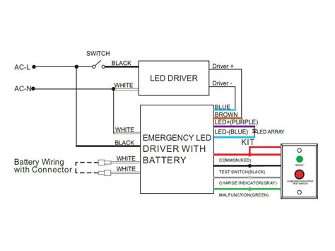 Emergency Battery Ballast Wiring