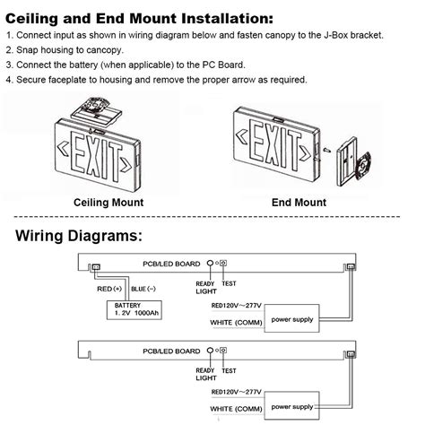 Emergency Exit Light Wiring Diagram