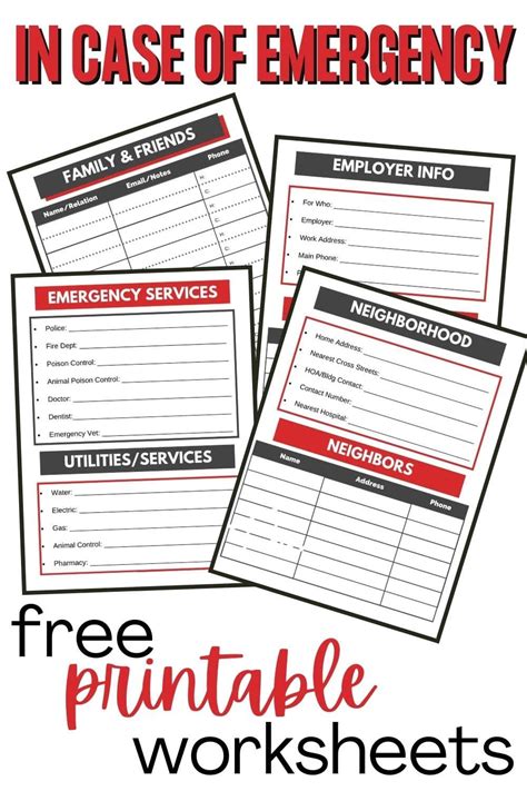 Emergency Printable