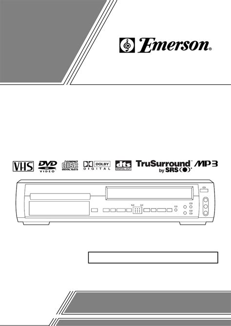 Emerson Ewd2202 Dvd Player Vcr Service Manual