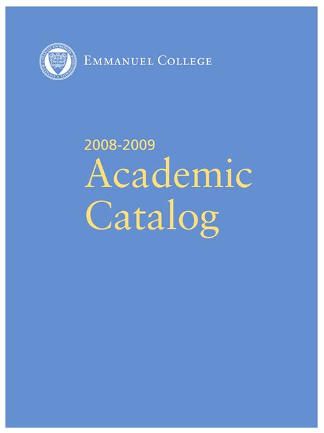 Emmanuel College Course Catalog Fall 2019