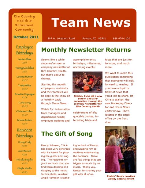 Employee Newsletter Templates