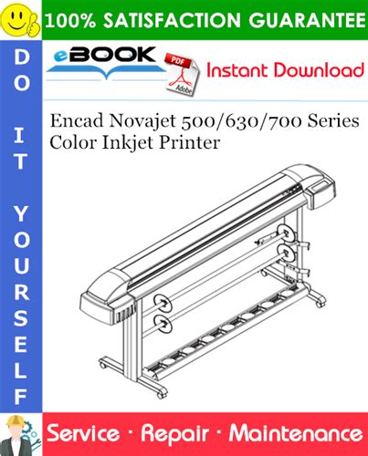 Encad Novajet 500 630 700 Series Color Inkjet Printer Service Repair Manual