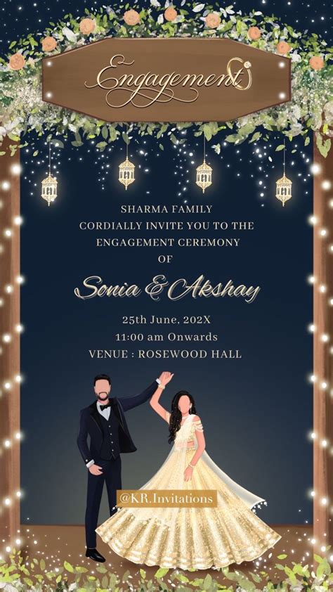 Engagement Card Template