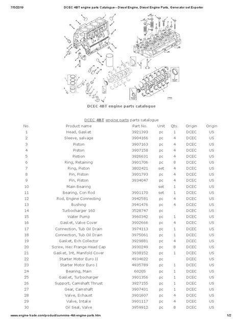 Engine Parts Catalogue