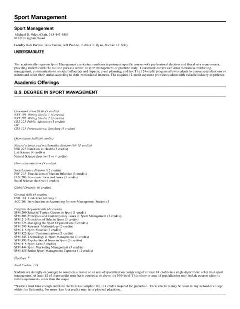 Engineering Management Syracuse University Course Catalog