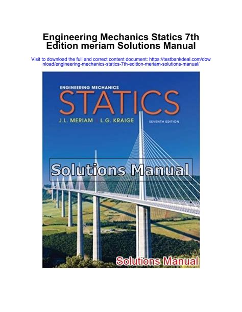 Engineering Mechanics Statics Solutions Manual