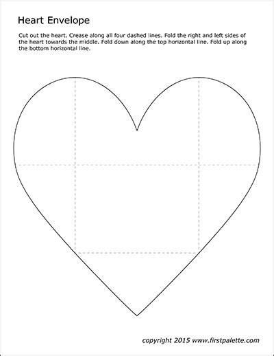 Envelope Heart Template