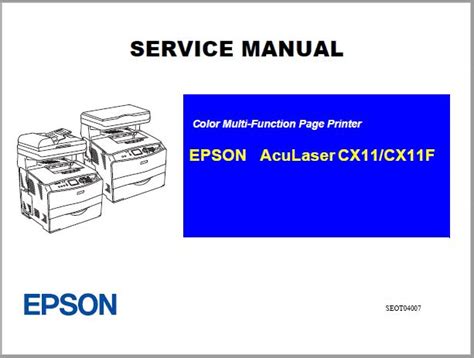 Epson Aculaser Cx11 Cx11f Service And Repair Manual