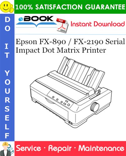 Epson Fx 890 Fx 2190 Serial Impact Dot Matrix Printer Service Repair Manual