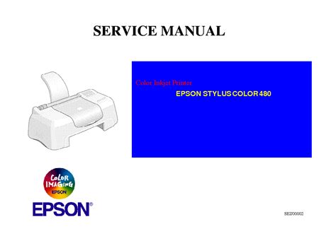 Epson Stylus Color 480 Color Ink Jet Printer Service Repair Manual