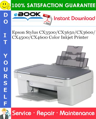 Epson Stylus Cx3500 Cx3650 Cx3600 Cx4500 Cx 4600 Color Inkjet Printer Service Repair Manual