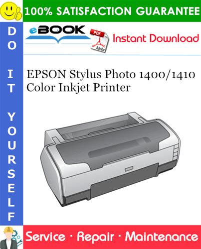 Epson Stylus Photo 1400 1410 Color Inkjet Printer Service Repair Manual