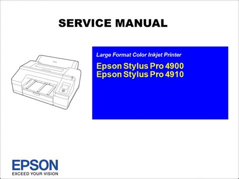 Epson Stylus Pro 4900 4910 Service Manual Repair Guide