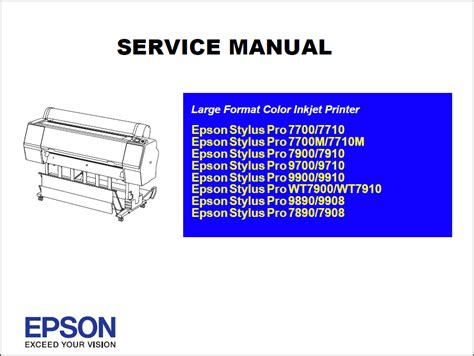 Epson Stylus Pro 7890 7908 Service Manual Repair Guide