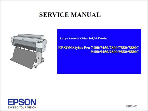 Epson Stylus Pro 9880 9450 9400 7880 7800 7450 7400 Service Manual Pdf