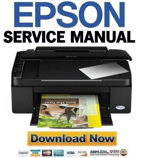 Epson Stylus Sx100 Sx105 Sx110 Sx115 Service Manual Repair Guide