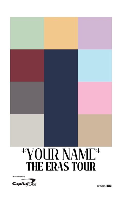 Eras Tour Poster Template