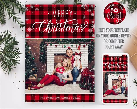 Etsy Christmas Card Template