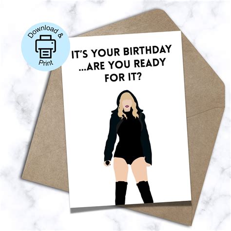 Etsy Printable Birthday Cards