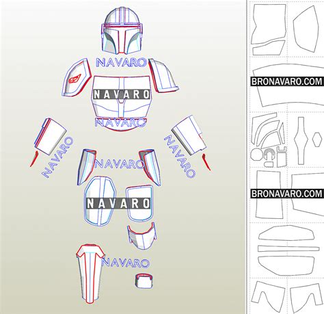 Eva Foam Armor Templates