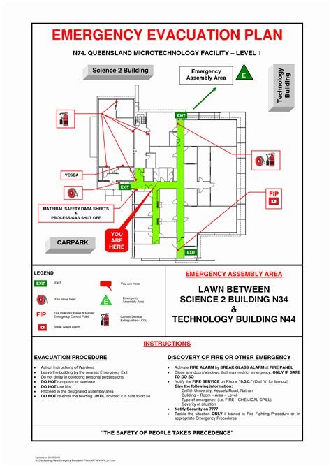 Evacuation Map Template