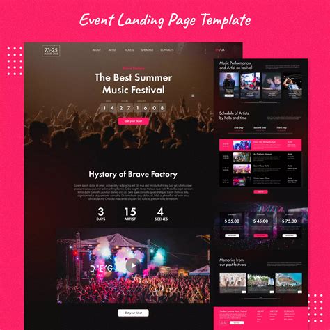 Event Landing Page Templates