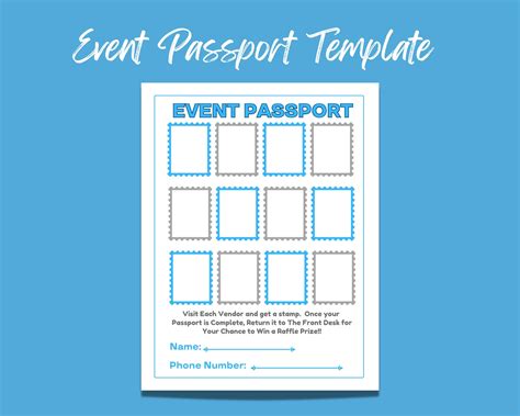 Event Passport Template