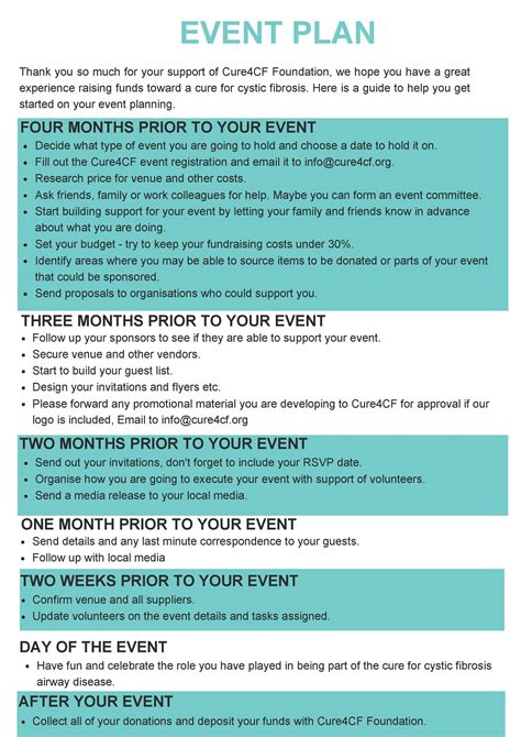 Event Planning Guide Template
