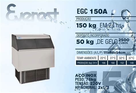 Everest Máquina de Gelo EGC 150 A: A Revolução no Resfriamento