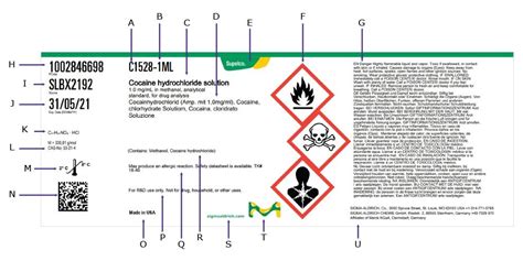 Example Of Catalogue Number Of Chemicals