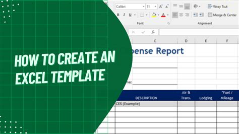 Excel Create A Template