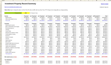 Excel Spreadsheet Template For Rental Property
