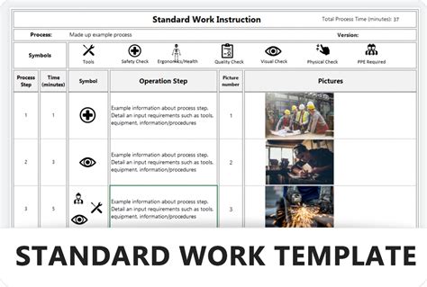 Excel Standard Work Template