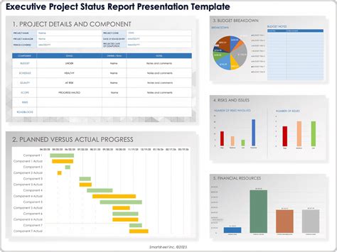 Executive Project Status Report Templates