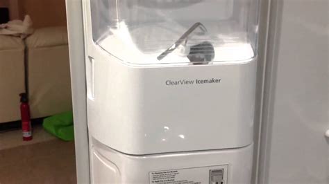 Experience Crystal-Clear Refreshment with Samsungs ClearView Ice Maker