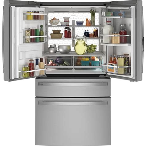Experimente a Revolução da Refrigeração com o GE 4-Portas Smart French Door Refrigerator com Ice Maker