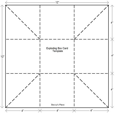 Exploding Box Template