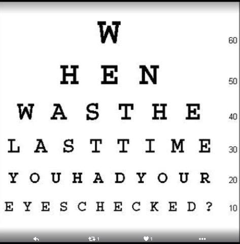 Eye Chart Funny