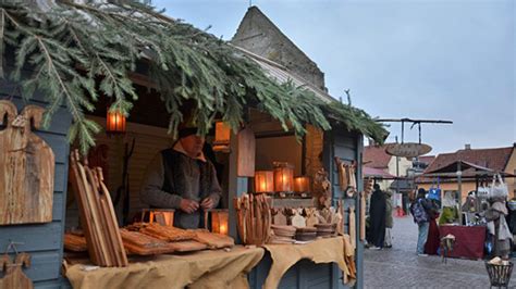 Förbered Dig För En Julmarknad I Visby