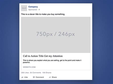 Facebook Ad Template