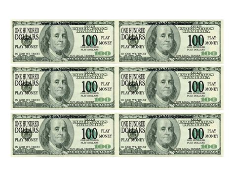 Fake Dollars Printable