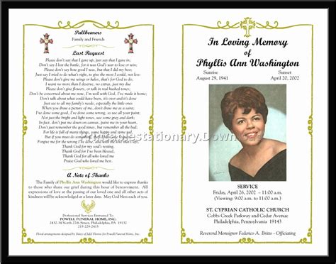 Fake Obituary Template